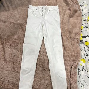 Topshop white skinny jeans